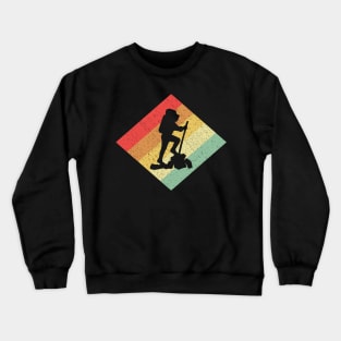 Retro Vintage 80s Hiking Gift For Hikers Crewneck Sweatshirt